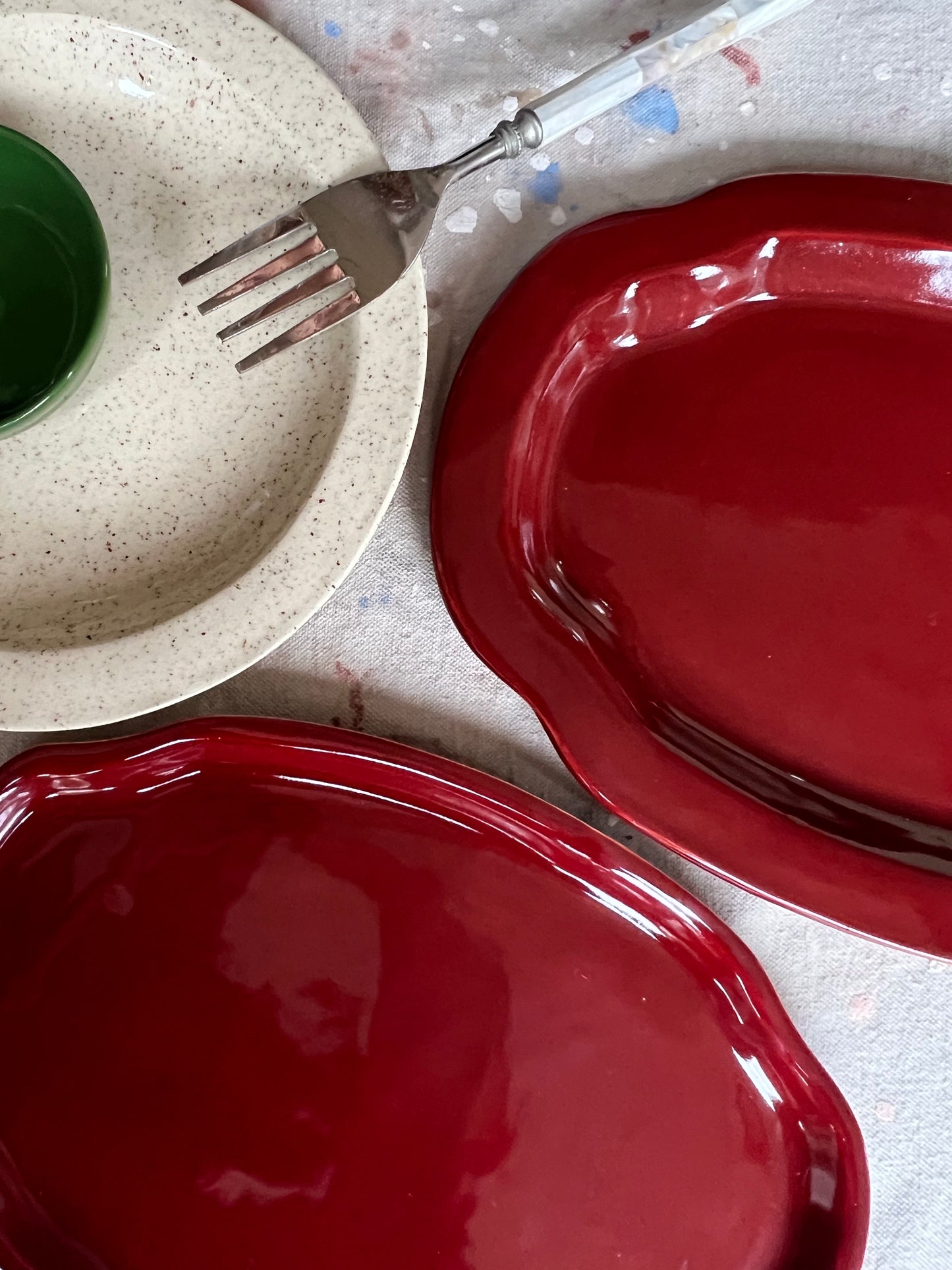 Crimson Side Platter