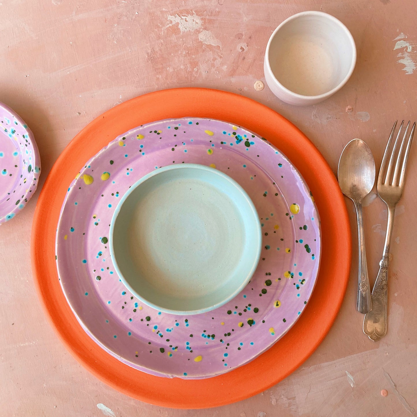 10" Matte Orange Dinner Plate