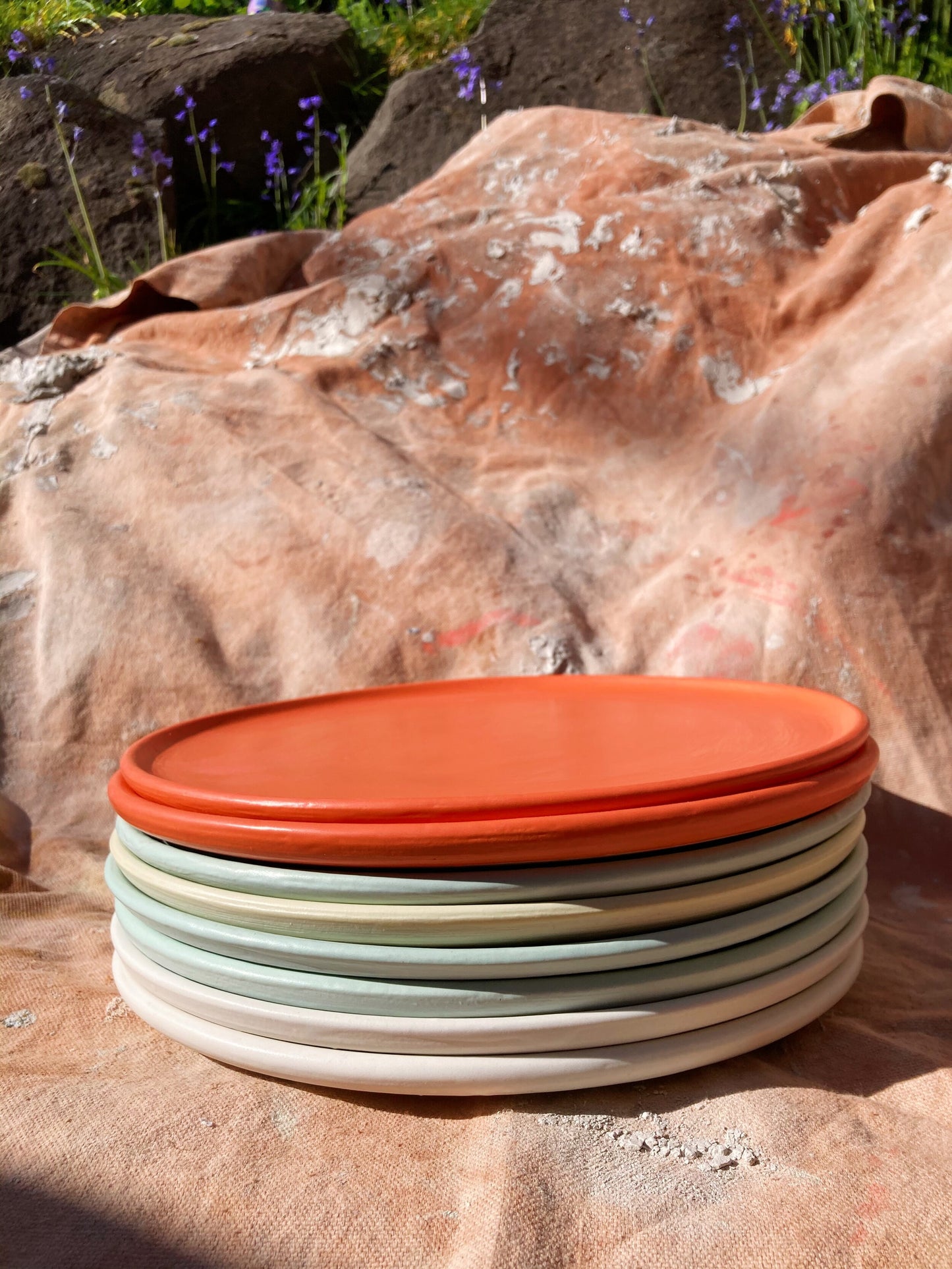 10" Matte Orange Dinner Plate