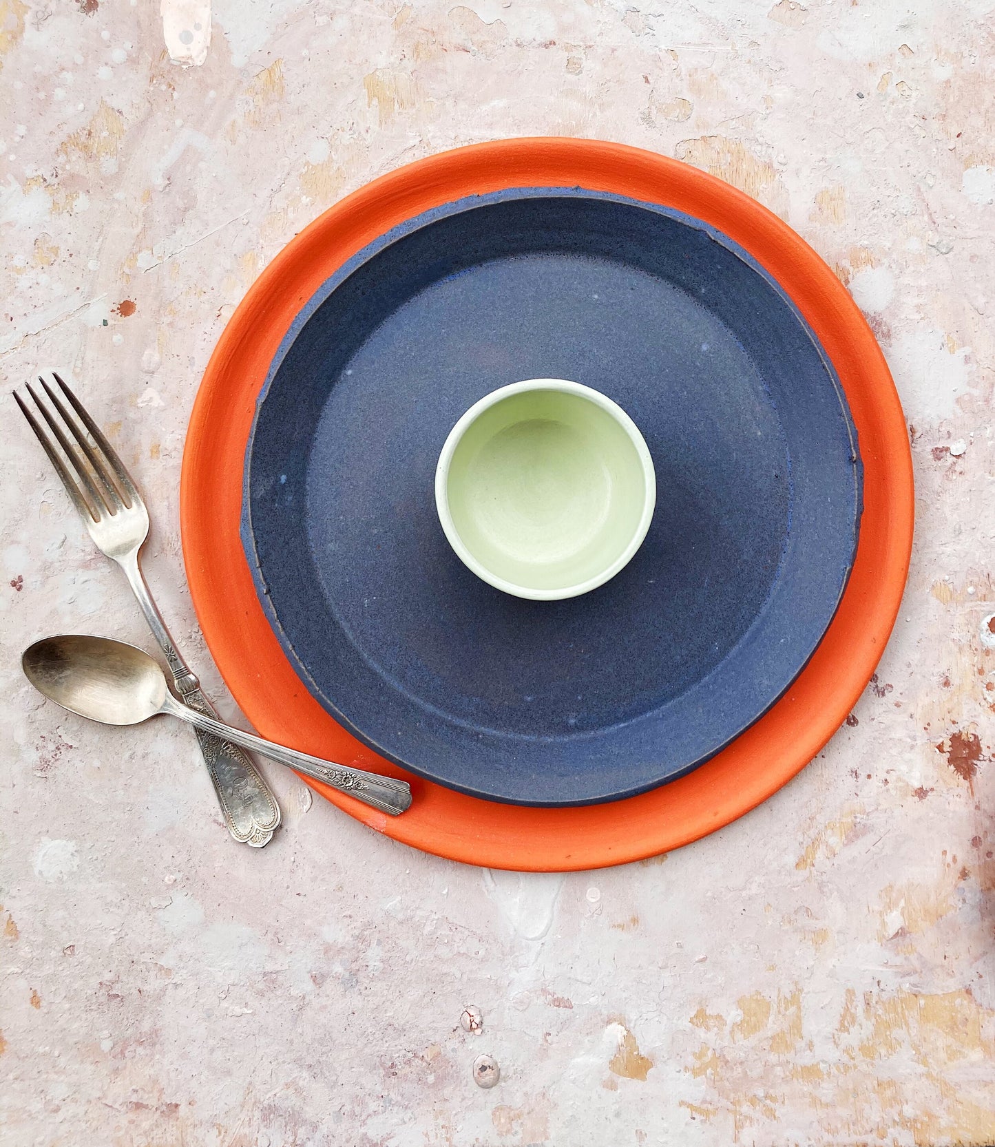 10" Matte Orange Dinner Plate