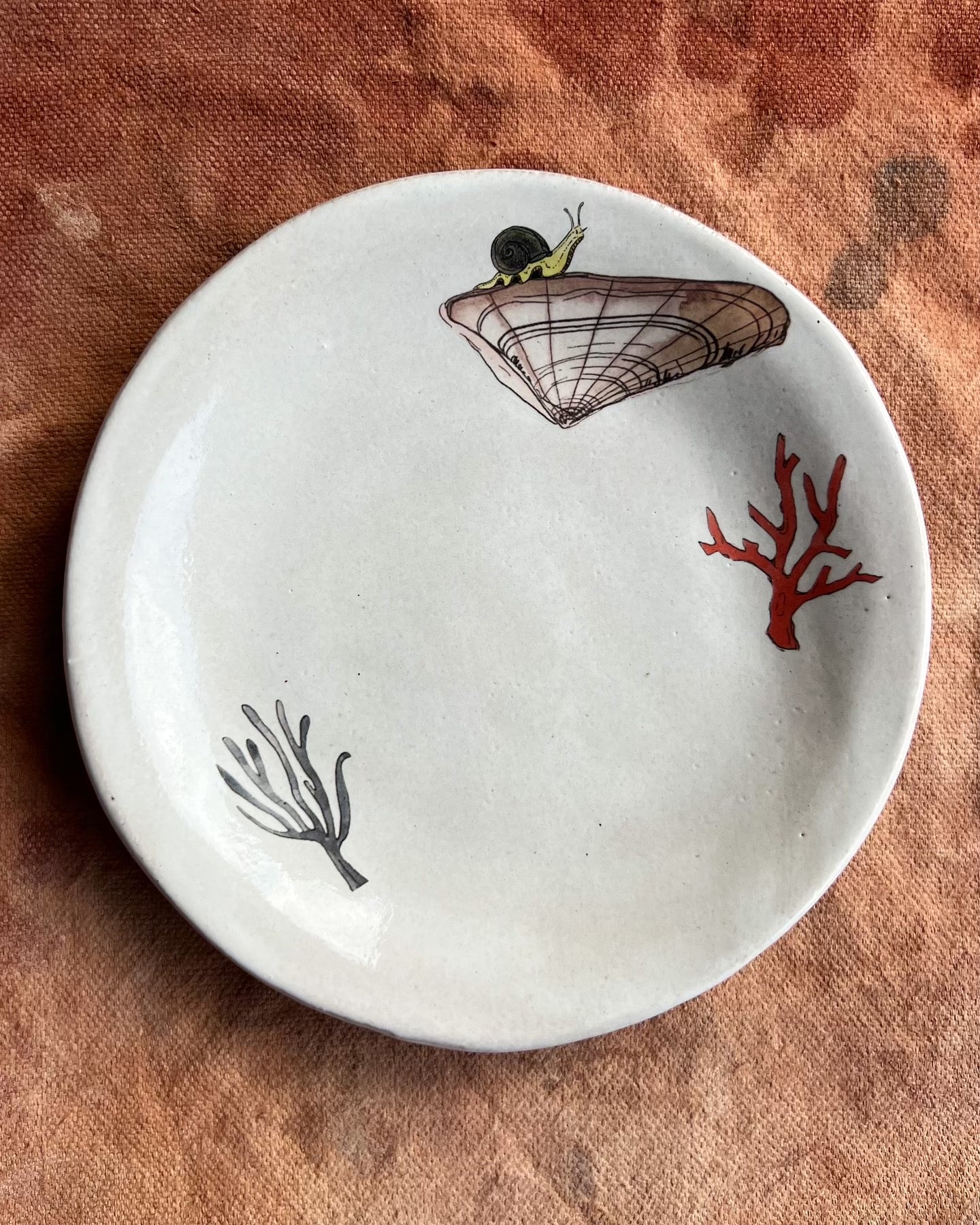 Set of Shell Plates Collab with Lia Burke Libaire