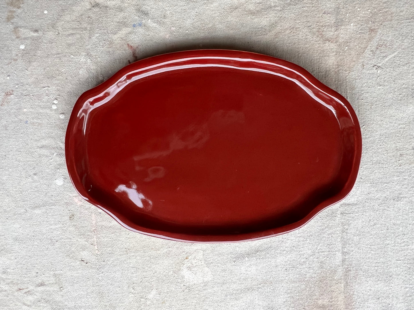 Crimson Side Platter