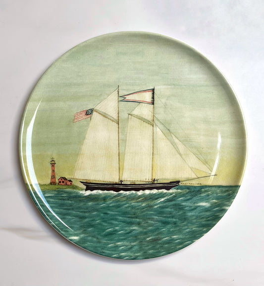 The Ship Emma- Ceramic Plate by Beau Rush and Mary Maguire