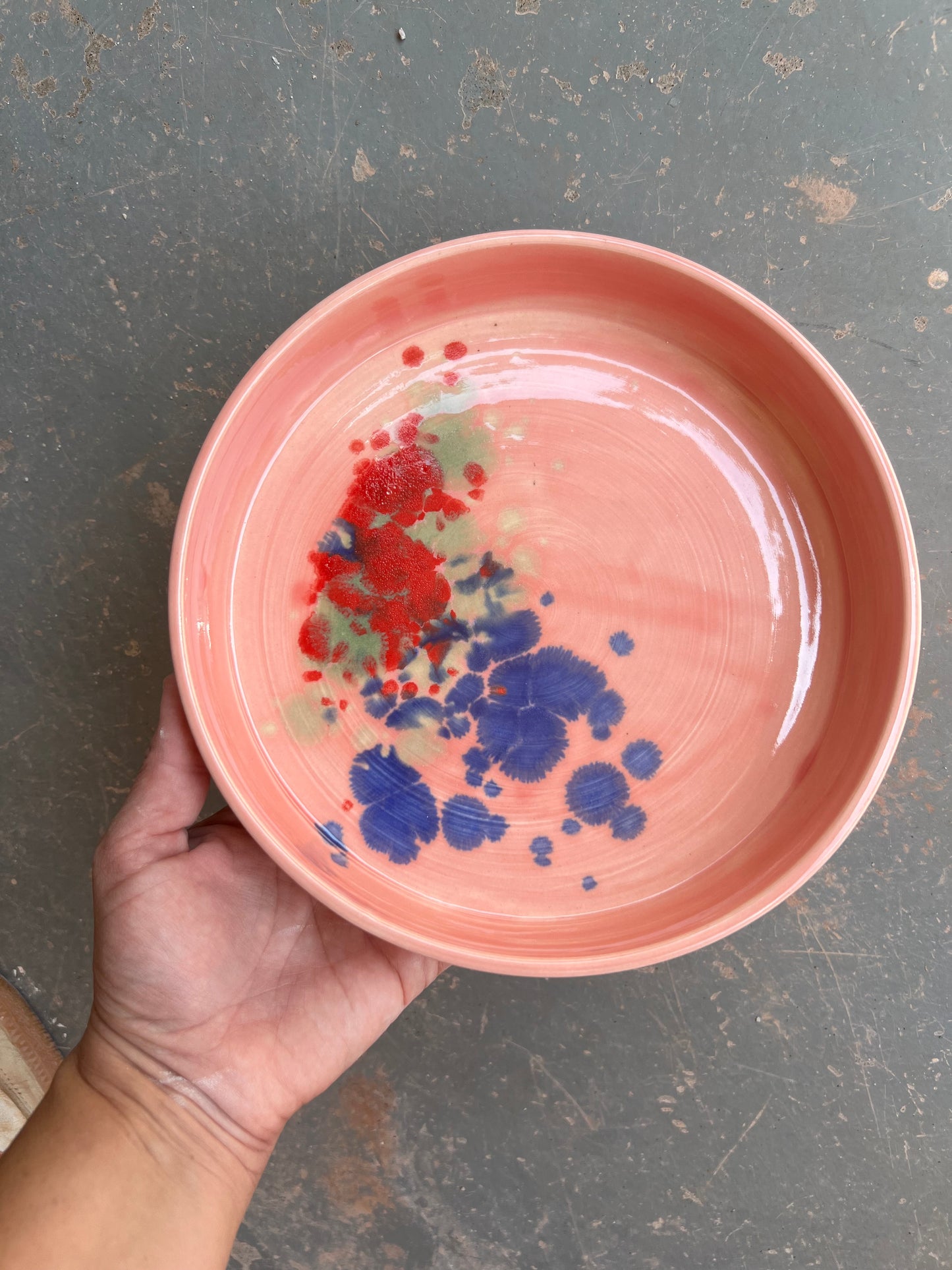 Pink Poppy Platter