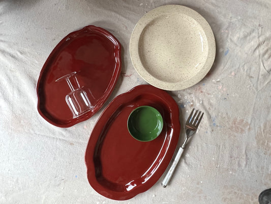 Crimson Side Platter