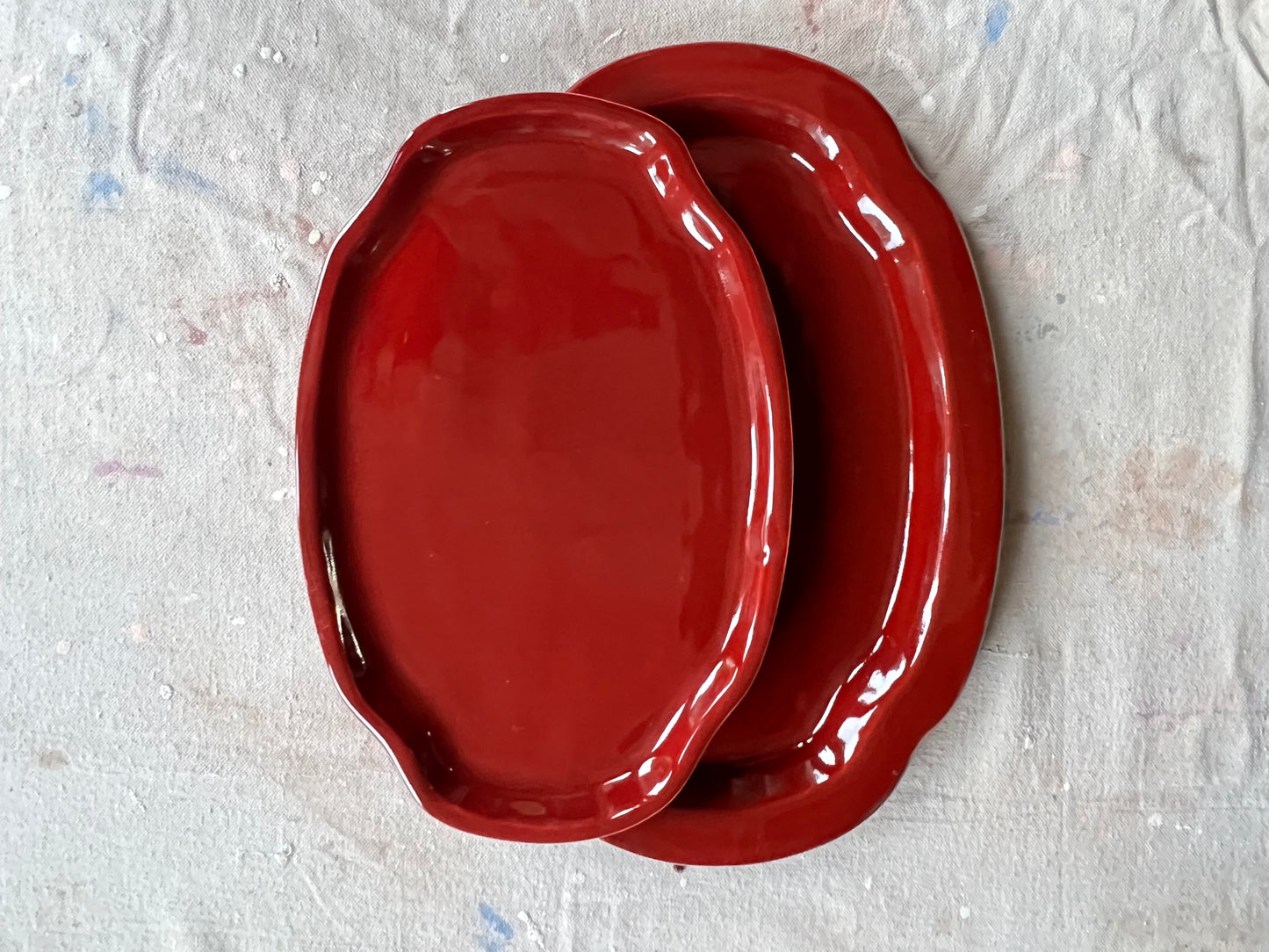 Crimson Side Platter
