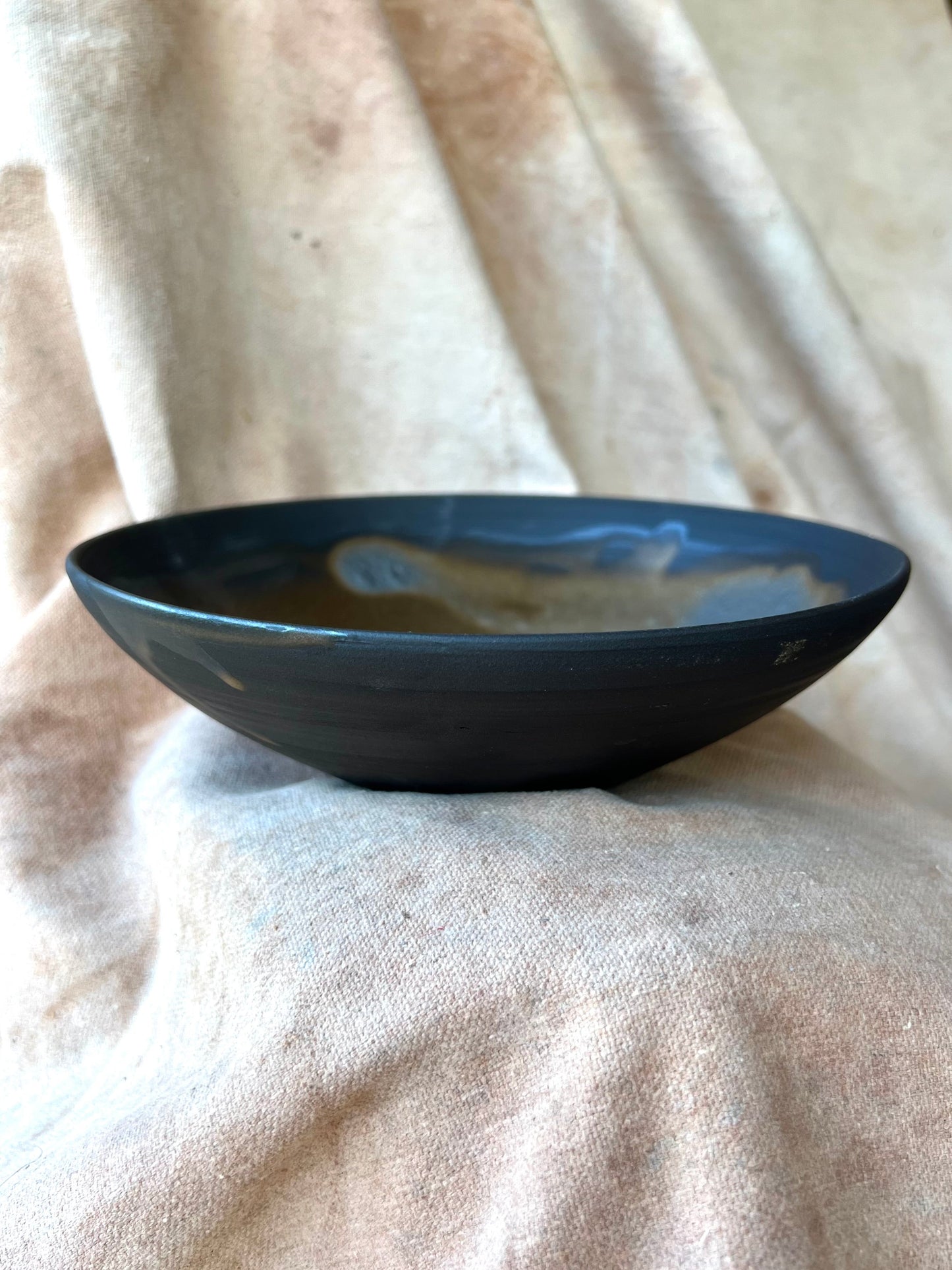 10" Brass & Black Bowl