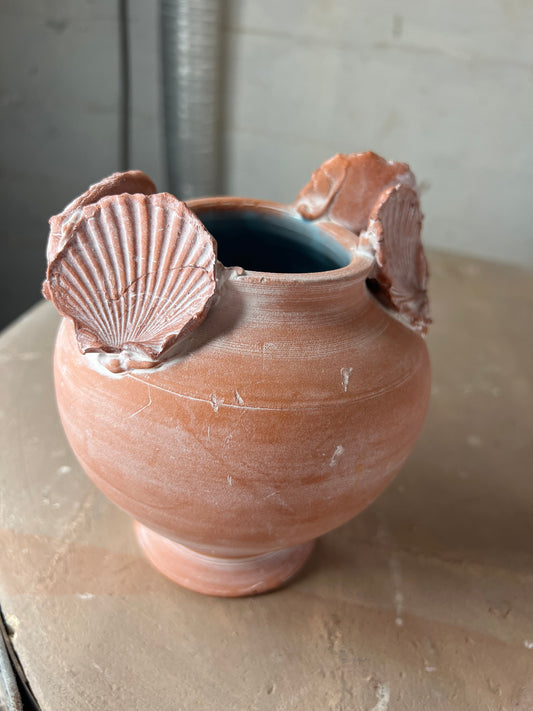 Terracotta Shell Vase